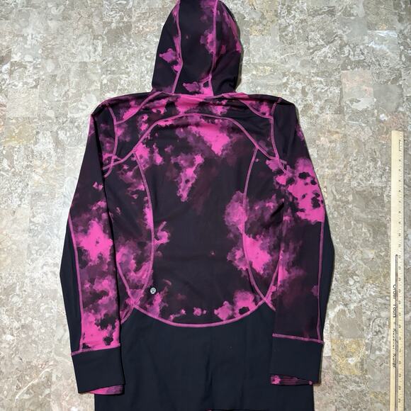 Lululemon Jacket Womens 12 Daily Practice Full Zip Hooded Thumbholes Blooming - Picture 6 of 7